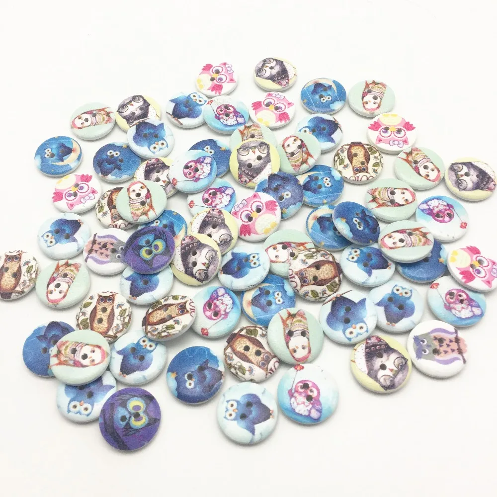 200pcs 20mm Mix Owl Patterns Wooden Buttons 2 Holes Baby Sewing Wood Crafts Scrapbooking Cardmaking
200pcs 20mm Mix Owl Patterns Wooden Buttons 2 Holes Baby Sewing Wood Crafts Scrapbooking Cardmaking