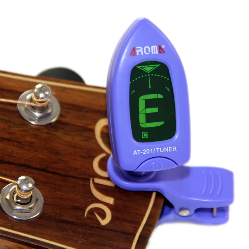 Aroma Mini Clip-on LCD Guitar Tuner 360 Degree Rotatable Clip on for Bass Guitar Chromatic Violin and Ukulele AT-201 Blue
Aroma Mini Clip-on LCD Guitar Tuner 360 Degree Rotatable Clip on for Bass Guitar Chromatic Violin and Ukulele AT-201 Blue