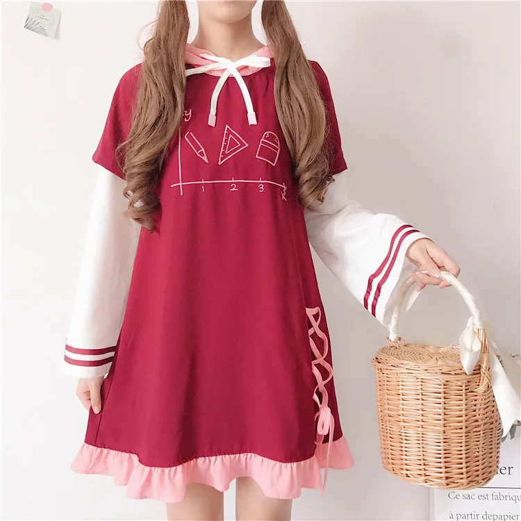 Весеннее японское милое/милое платье из двух частей в стиле девушки Мори, свободное милое элегантное милое платье для колледжа
Весеннее японское милое/милое платье из двух частей в стиле девушки Мори, свободное милое элегантное милое платье для колледжа