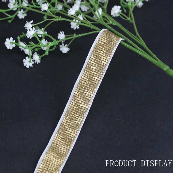 18mm Elastic Stretch Ribbon White Gold Scrapbooking Strap Trim Webbing Tape Applique Trimming Band Sewing Supplies 40yd/T1126
18mm Elastic Stretch Ribbon White Gold Scrapbooking Strap Trim Webbing Tape Applique Trimming Band Sewing Supplies 40yd/T1126