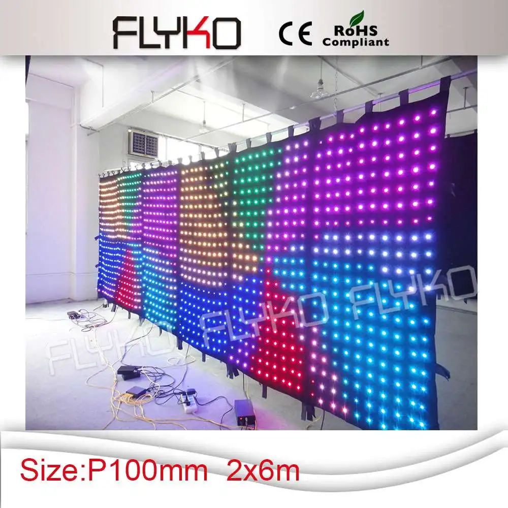 Free shipping Fireproof 2M*6M P10 flexible soft led video curtain, rgb stage curtain
Free shipping Fireproof 2M*6M P10 flexible soft led video curtain, rgb stage curtain