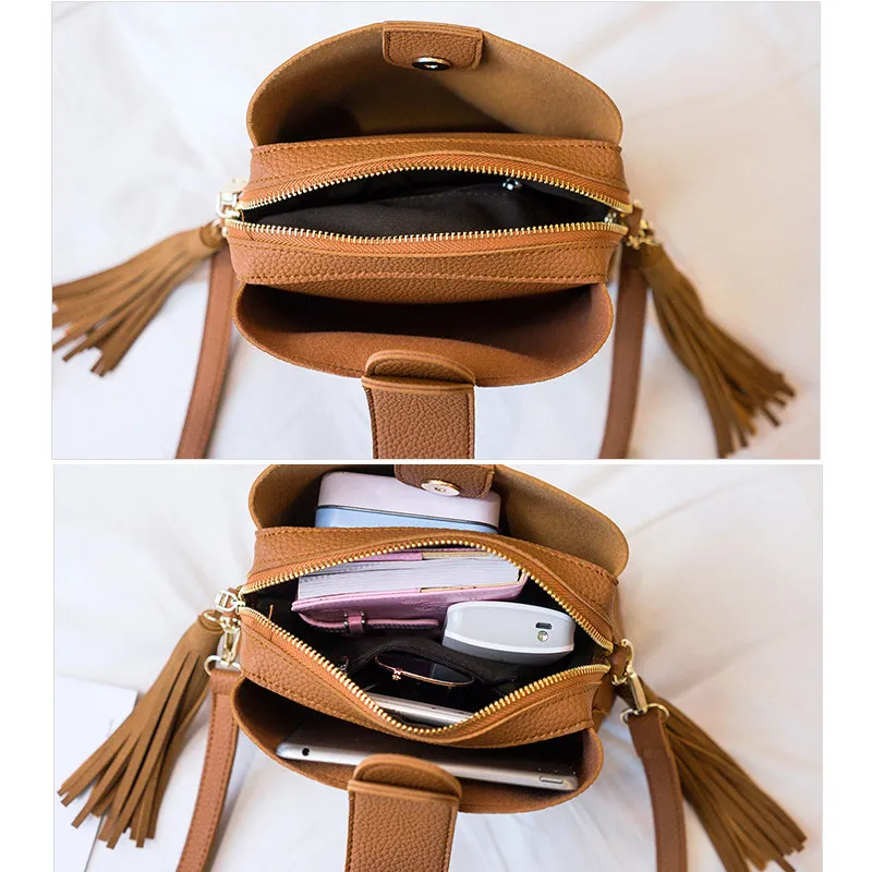 Bags for Women Fashion Women Shoulder Bag PU Leather Tassels Women Bag Zipper Handbag Girl Casual Messenger Bags Sac A Main
Bags for Women Fashion Women Shoulder Bag PU Leather Tassels Women Bag Zipper Handbag Girl Casual Messenger Bags Sac A Main