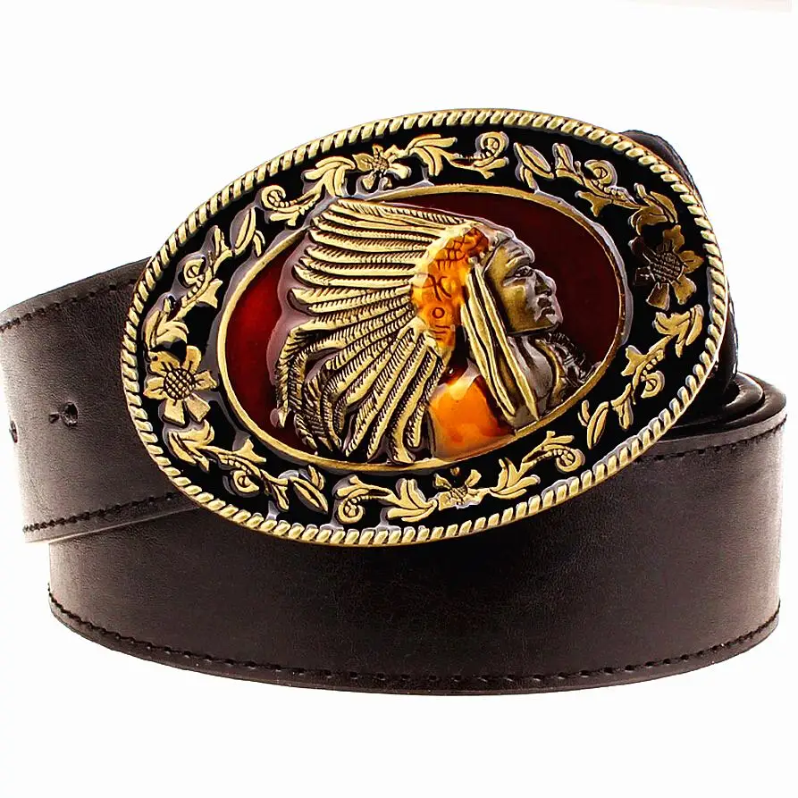 New fashion metal buckle belt for men exaggerated style punk rock belts indian head Men's leather belt hip hop waistband
New fashion metal buckle belt for men exaggerated style punk rock belts indian head Men's leather belt hip hop waistband