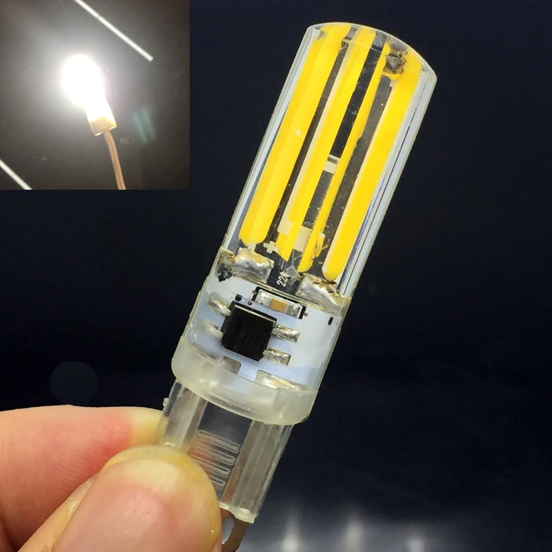 

New Highlight LED G9 Corn Lamp Bulb AC 220V 240V Dimmable 10W COB SMD LED Light replace Halogen Crystal Chandelier 5pcs/lot