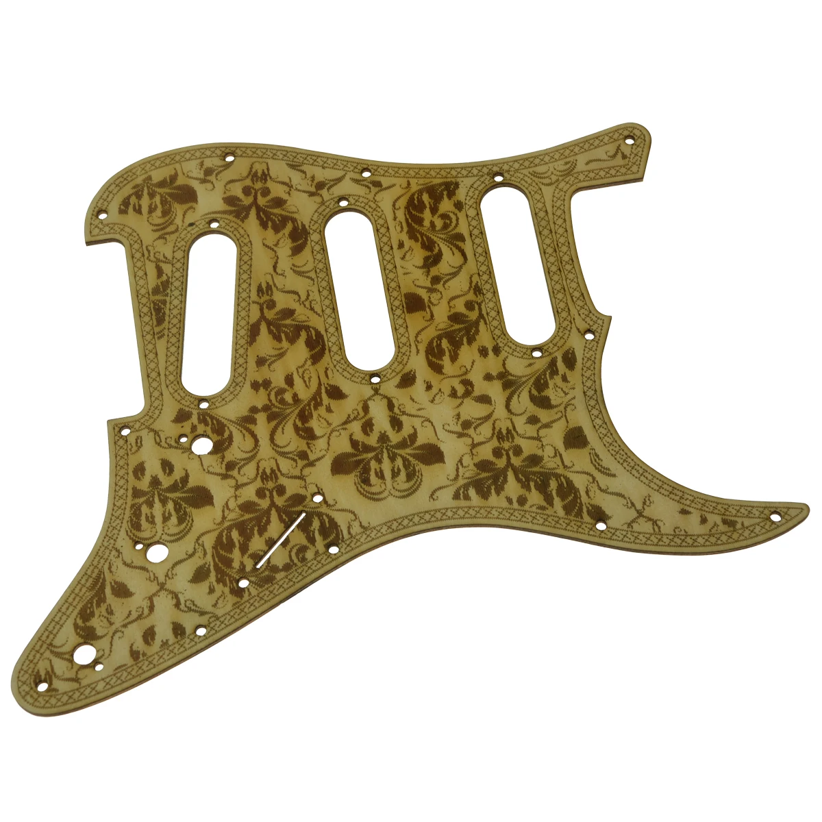 Dopro 11 hole цветочный стиль ST Strat SSS Кленовая гитара маринованная деревянная тарелка