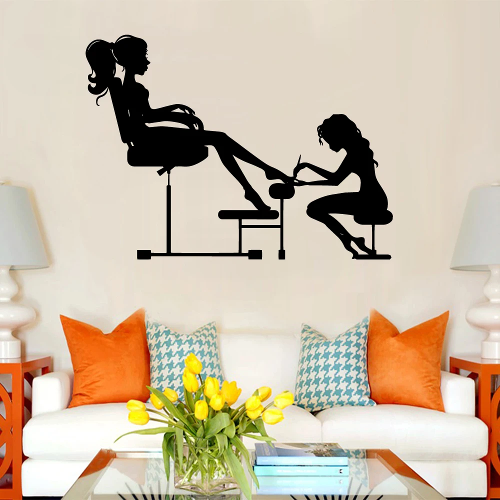 Beauty Salon Wall Stickers For Design Ornament Wall Vinyls Art Decals Woman'S Nail Salon Decoration
Beauty Salon Wall Stickers For Design Ornament Wall Vinyls Art Decals Woman'S Nail Salon Decoration