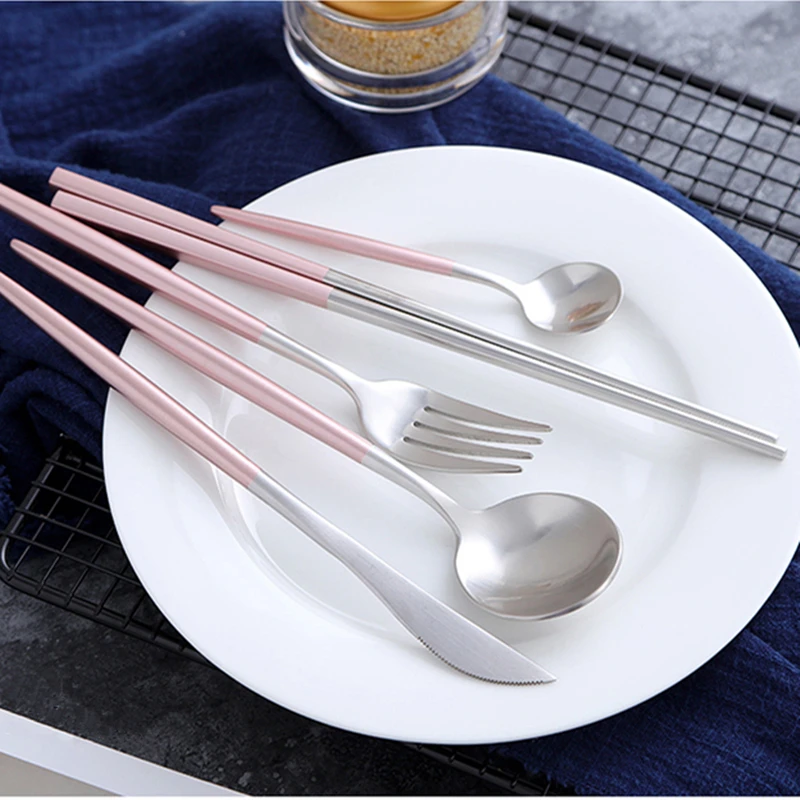 30Pcs Pink Cutlery Pink Silver Tableware Set 18/10 Stainless Steel Dinner Fork Knife Scoop Set Silverware Set Drop Shipping
30Pcs Pink Cutlery Pink Silver Tableware Set 18/10 Stainless Steel Dinner Fork Knife Scoop Set Silverware Set Drop Shipping