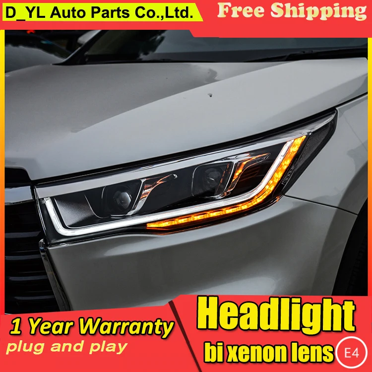 Car Styling Headlights For Highlander 2015 LED Headlight for Highlander Head Lamp LED Daytime Running Light LED DRL Bi-Xenon HID
Car Styling Headlights For Highlander 2015 LED Headlight for Highlander Head Lamp LED Daytime Running Light LED DRL Bi-Xenon HID