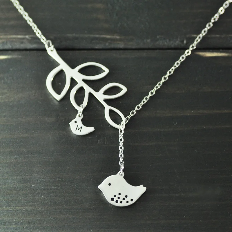 Mama Bird Lariat Necklace Baby Bird alloy Branch custom Necklace family necklace family pendant bird pendant
Mama Bird Lariat Necklace Baby Bird alloy Branch custom Necklace family necklace family pendant bird pendant