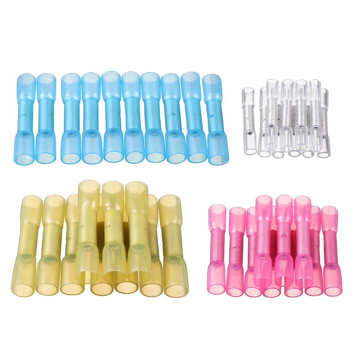 Splice Connector Tube Terminals Waterproof 10Pcs/Set Heat Shrink Solder Sleeve Butt Connectors Wire Soldering Terminal Kit Wire
Splice Connector Tube Terminals Waterproof 10Pcs/Set Heat Shrink Solder Sleeve Butt Connectors Wire Soldering Terminal Kit Wire