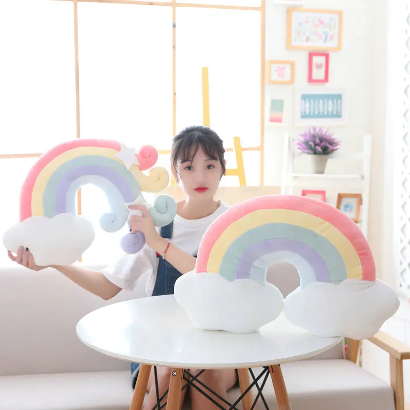 Nuvem Candy Color Cloud Star Moon Rainbow Pillow Home Sofa Decor Star Moon Plush Nuage Cushion Throw Pillow Super Soft Quality
Nuvem Candy Color Cloud Star Moon Rainbow Pillow Home Sofa Decor Star Moon Plush Nuage Cushion Throw Pillow Super Soft Quality