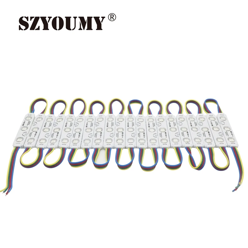 SZYOUMY RGB Led Module Light SMD 5050 Waterproof IP67 Outdoor Decorative Injection Module DC12V Sign Advertisement Design
SZYOUMY RGB Led Module Light SMD 5050 Waterproof IP67 Outdoor Decorative Injection Module DC12V Sign Advertisement Design