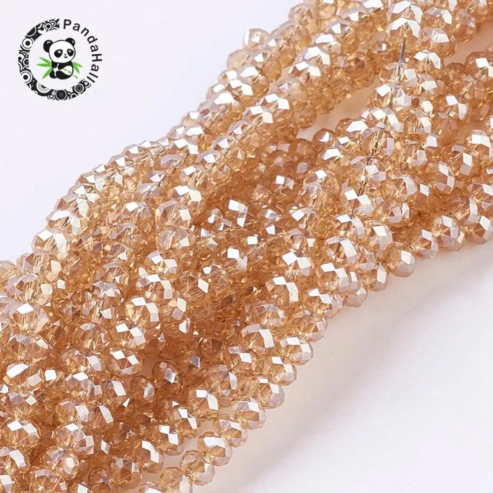 Electroplate Glass Beads Strands, Half Rainbow Plated, Faceted, Abacus, AntiqueWhite, 2.5x2mm, Hole: 1mm
Electroplate Glass Beads Strands, Half Rainbow Plated, Faceted, Abacus, AntiqueWhite, 2.5x2mm, Hole: 1mm