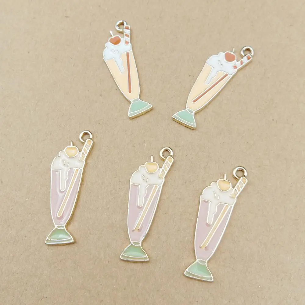 New Arrival 31*11MM Gold Tone Plated Enamel Alloy Charms Cute Ice Cream Cup Shape Ornament Accessories Necklace Oil Drop Pendant
New Arrival 31*11MM Gold Tone Plated Enamel Alloy Charms Cute Ice Cream Cup Shape Ornament Accessories Necklace Oil Drop Pendant