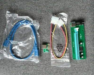 Wholesale PCI Express 1x to 16x Riser Card USB 3.0 Extender Cable with Sata to 4Pin IDE Molex Power Supply for Miner
Wholesale PCI Express 1x to 16x Riser Card USB 3.0 Extender Cable with Sata to 4Pin IDE Molex Power Supply for Miner