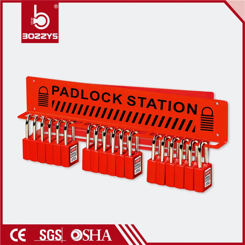 BOZZYS Lock rack Metal hanging rack for safety lock Simple lock management station Carbon steel material Hang 15 padlock BD-B32
BOZZYS Lock rack Metal hanging rack for safety lock Simple lock management station Carbon steel material Hang 15 padlock BD-B32