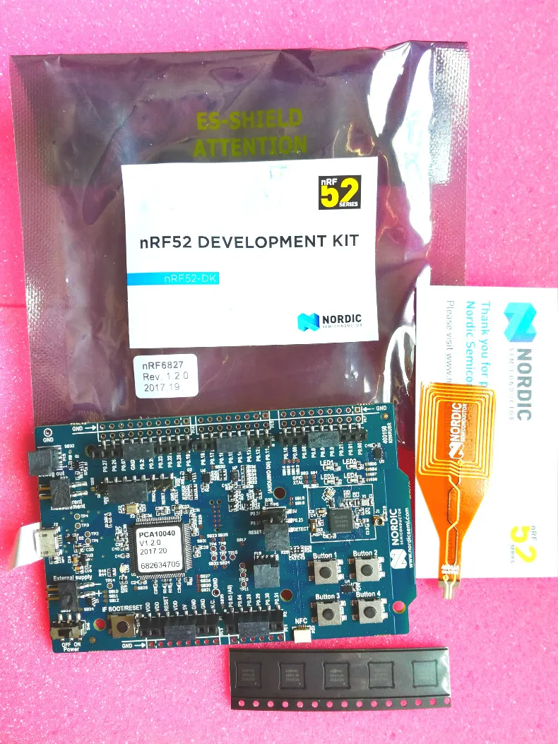 На данный момент NRF52-DK Nordic Bluetooth Совет по развитию оценочный модуль комплект nRF52832 SoC pca10040
На данный момент NRF52-DK Nordic Bluetooth Совет по развитию оценочный модуль комплект nRF52832 SoC pca10040