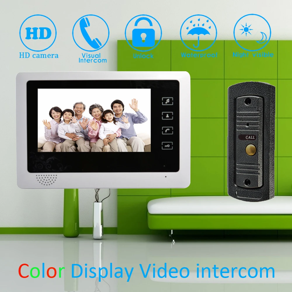 (1 Set)Touch panel 7 inch Monitor Home Improvement Video Door Phone Home Security Digital Doorbell Door Access Control Intercom
(1 Set)Touch panel 7 inch Monitor Home Improvement Video Door Phone Home Security Digital Doorbell Door Access Control Intercom