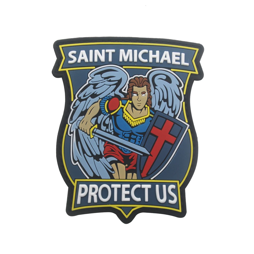 St. Michael защищает военные армейские тактические нашивки с вышивкой для одежды