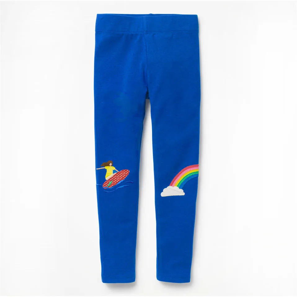 Детские леггинсы из 100% хлопка, с аппликацией животного 
Детские леггинсы из 100% хлопка, с аппликацией животного