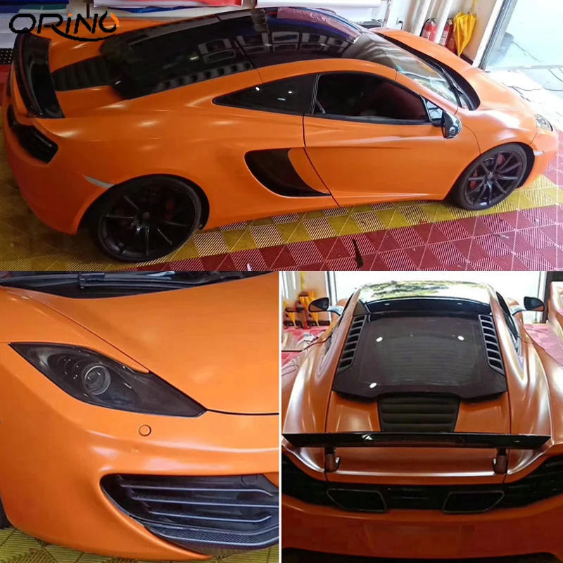 Matte Ceramics Vinyl Film Satin Car Sticker Decal Adhesive PVC Orange Car Wrap Foil With Air Bubble For Car WRAPPING
Matte Ceramics Vinyl Film Satin Car Sticker Decal Adhesive PVC Orange Car Wrap Foil With Air Bubble For Car WRAPPING