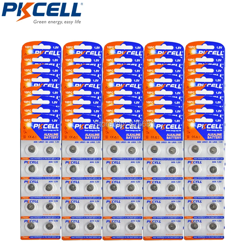 400Pcs 40Cards PKCELL AG6 LR69 LR171 LR920 LR921 371A 1.5V 32mAh Alkaline Button Coin Batteries for Watches Toys Blood Glucose
400Pcs 40Cards PKCELL AG6 LR69 LR171 LR920 LR921 371A 1.5V 32mAh Alkaline Button Coin Batteries for Watches Toys Blood Glucose