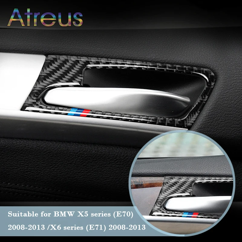 4pcs Carbon Fiber Car Interior Door Handle Cover Trim Door Bowl Stickers decoration For BMW X5 E70 X6 E71 2008-2013 Accessories
4pcs Carbon Fiber Car Interior Door Handle Cover Trim Door Bowl Stickers decoration For BMW X5 E70 X6 E71 2008-2013 Accessories