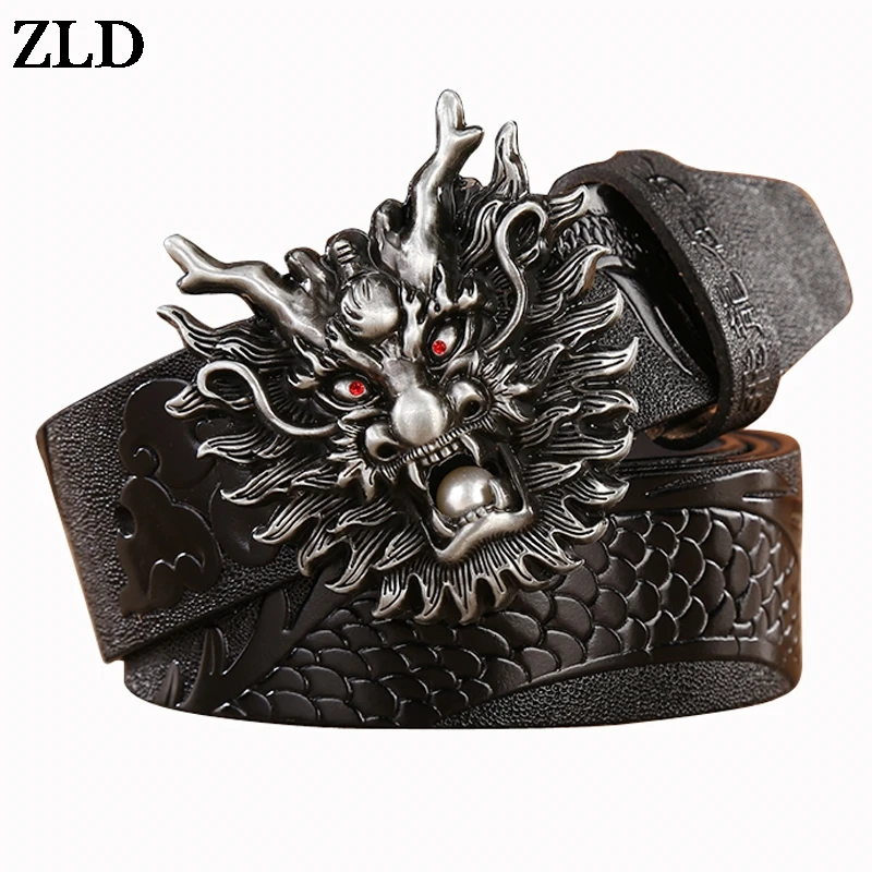 ZLD Fashion leisure cow genuine leather Men Belts Chinese dragon head smooth buckle Embossed Animal Pattern Jeans designer belt
ZLD Fashion leisure cow genuine leather Men Belts Chinese dragon head smooth buckle Embossed Animal Pattern Jeans designer belt