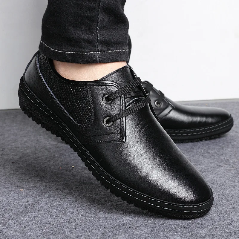 2018 New Summer Men Leather Shoes Breathable Men Casual Shoes Leather Business Shoes Flat For Men Low Lace-up Black Dress Shoes
2018 New Summer Men Leather Shoes Breathable Men Casual Shoes Leather Business Shoes Flat For Men Low Lace-up Black Dress Shoes