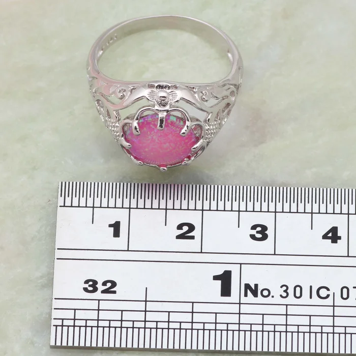 Exquisite Fine Jewelry Fashion Women Ring Round Pink Opal Ring Silver Color Party Jewelry Ring Size 5 6 7 8 9 R456
Exquisite Fine Jewelry Fashion Women Ring Round Pink Opal Ring Silver Color Party Jewelry Ring Size 5 6 7 8 9 R456