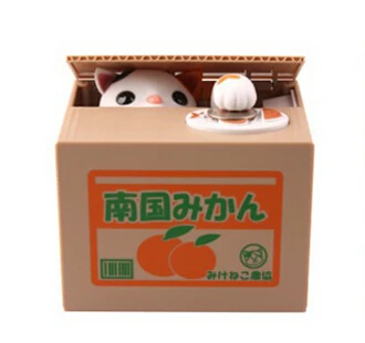 NEW Steal Coin Piggy Bank savings box straawberrles tiger cat Automated Kitty Cat action figure toy
NEW Steal Coin Piggy Bank savings box straawberrles tiger cat Automated Kitty Cat action figure toy