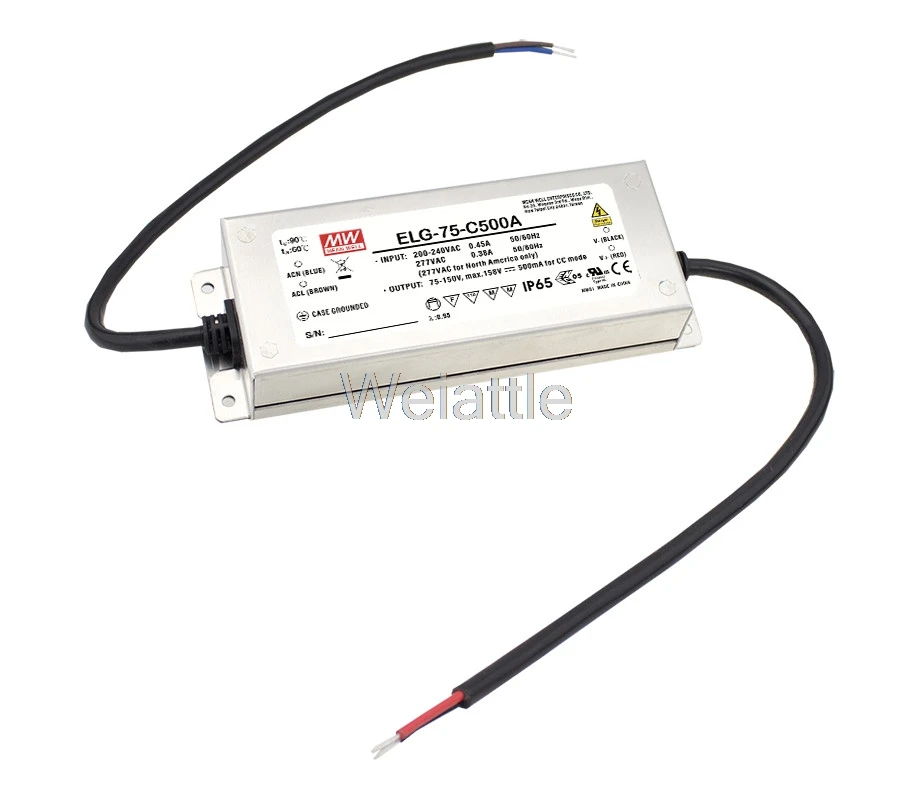 MEAN WELL ELG-75-C1050DA 78V 1050mA ELG-75 78V 74,55 W одиночный выход СВЕТОДИОДНЫЙ диммирующий Блок питания типа DA водонепроницаемый IP65
MEAN WELL ELG-75-C1050DA 78V 1050mA ELG-75 78V 74,55 W одиночный выход СВЕТОДИОДНЫЙ диммирующий Блок питания типа DA водонепроницаемый IP65