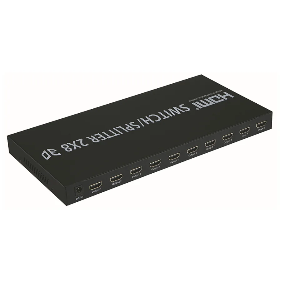 4 K HDMI коммутатор/Splitter 2x8 HDMI V 1,4 3D HDMI Splitter 2 в 8 из поддержки 3840X2160/30 Гц для HDTV проектов DVD
4 K HDMI коммутатор/Splitter 2x8 HDMI V 1,4 3D HDMI Splitter 2 в 8 из поддержки 3840X2160/30 Гц для HDTV проектов DVD