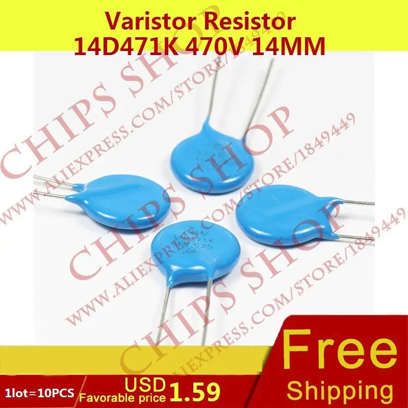 1 лот = 10 шт. Варистор резистор 14D471K 470 В 14 мм Series14D|varistor resistor|14d471k varistorvaristor 470v |