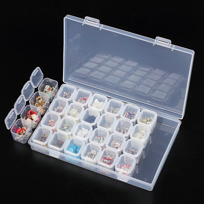 28/12 / 8 Slots Diamond Embroidery Painting accessories boxes Case Cross Stitch Tool Plastic Storage Box Rhinestone Hold KBL
28/12 / 8 Slots Diamond Embroidery Painting accessories boxes Case Cross Stitch Tool Plastic Storage Box Rhinestone Hold KBL
