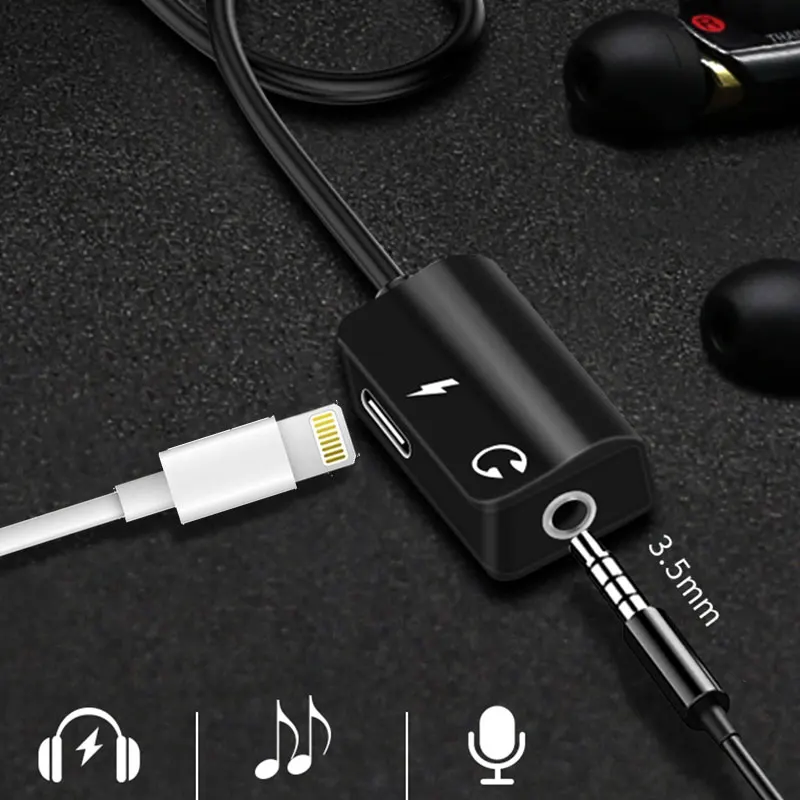 SENLIFANG for Apple Audio Converter 3.5mm headphone jack adapter Play Music iPhone 7 plus 8 X | Мобильные телефоны и