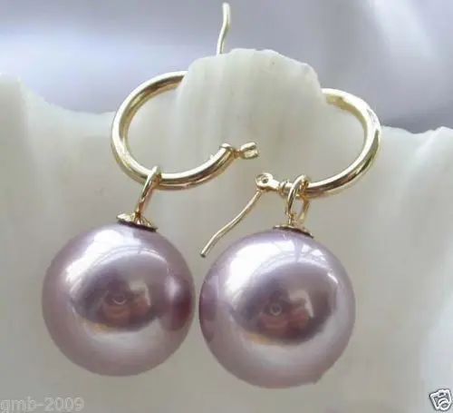 Rare Huge 14mm Tahitian Light Purple South Sea Shell Pearl Earring ^^@^Noble style Natural Fine jewe FREE SHIPPING
Rare Huge 14mm Tahitian Light Purple South Sea Shell Pearl Earring ^^@^Noble style Natural Fine jewe FREE SHIPPING