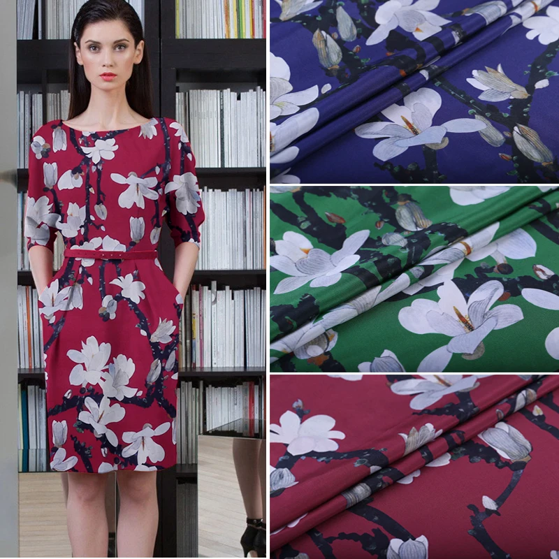 Magnolia digital printing silk crepe de chine fabric14 mm micro-transparent silk cloth clothing shirt natural silk fabric
Magnolia digital printing silk crepe de chine fabric14 mm micro-transparent silk cloth clothing shirt natural silk fabric