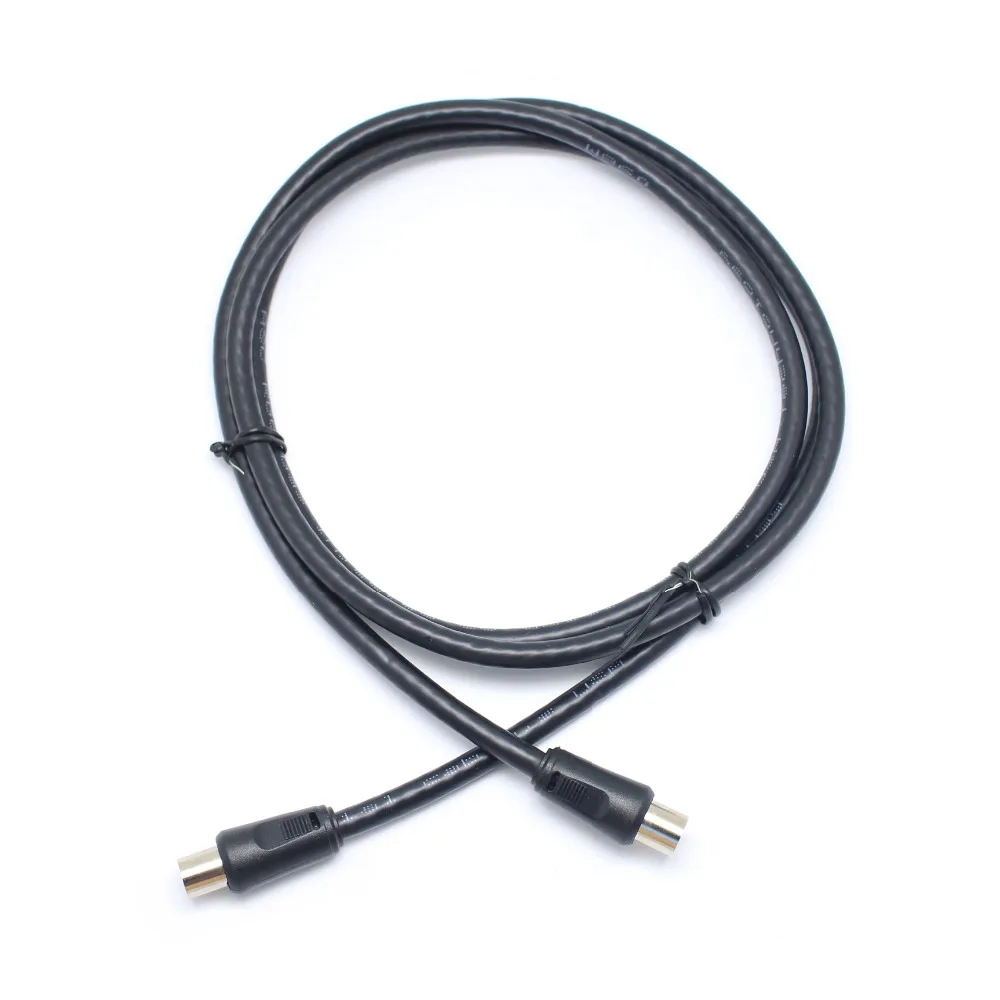 Vmade Высокое качество 1 м черный rf линия коаксиальный кабель сборки видео IEC DVB TV