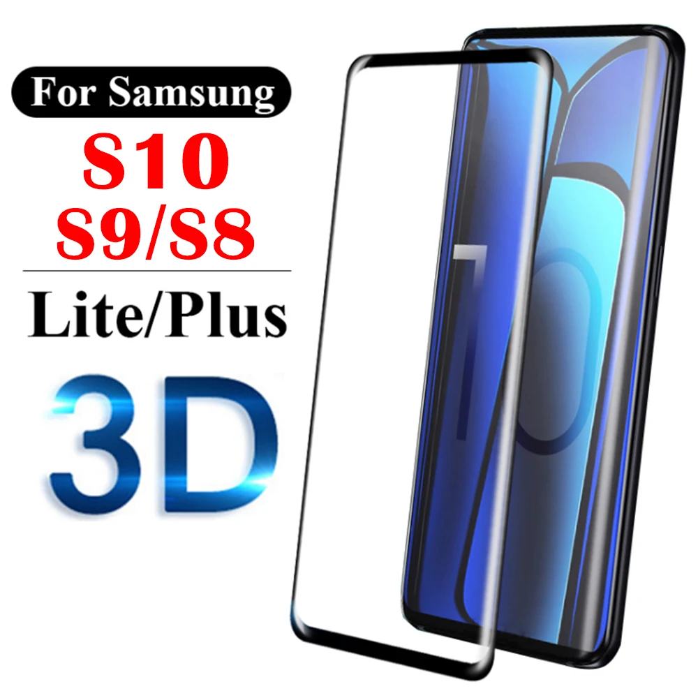 3D Защитное стекло для samsung S10 Plus Защитная пленка экрана samsun galaxy s9 s8 lite light s 8 9 10 sheet