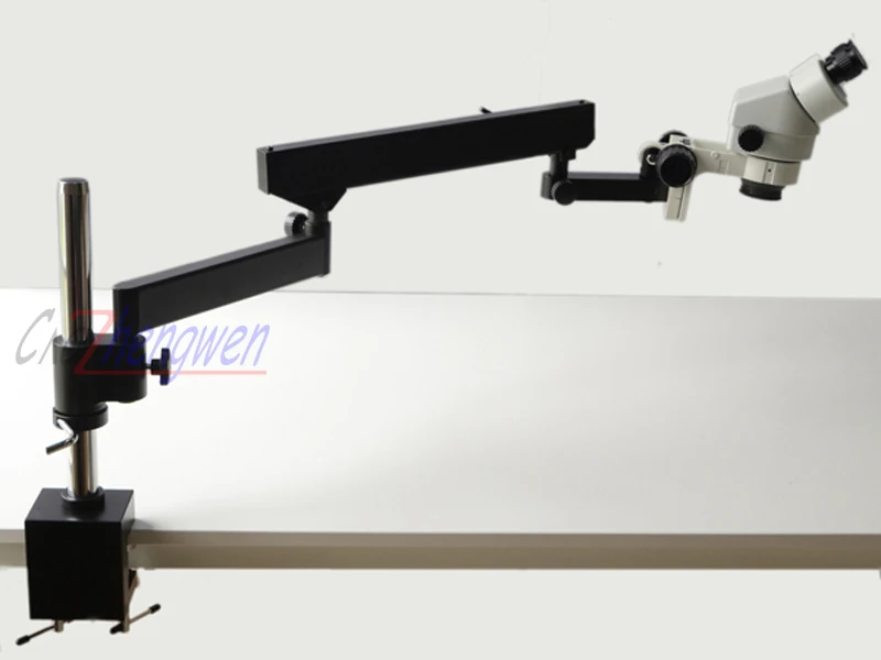Бинокулярный микроскоп FYSCOPE 7X-90X с шарнирным рычагом и фиксатором зумом WF10X20 SZM2.0X