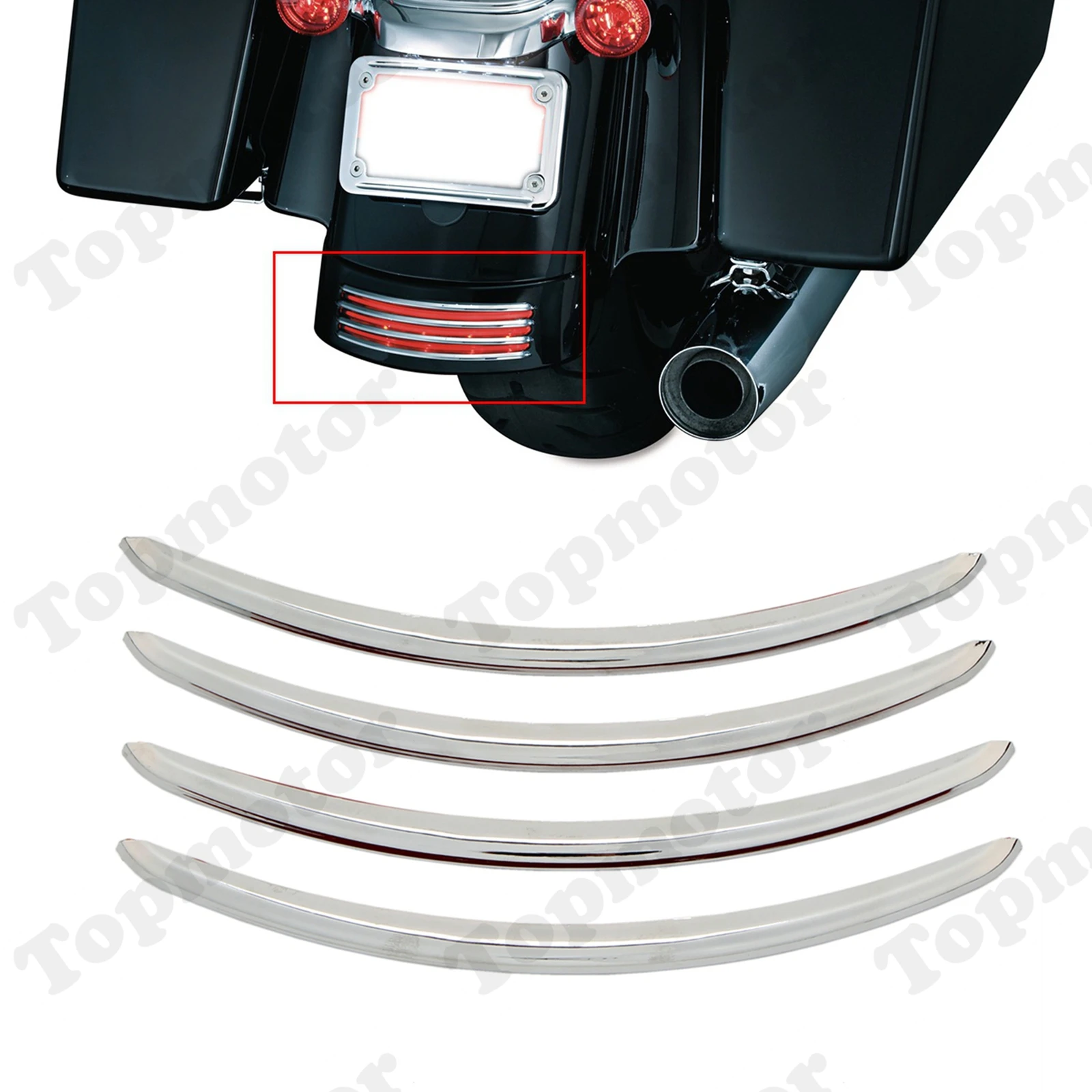 Motorcycle Parts Rear Fender Accents Decor Trim Chrome For Harley Street Glides 2006-2017 Road Glide 2010-2017 UNDEFINED
Motorcycle Parts Rear Fender Accents Decor Trim Chrome For Harley Street Glides 2006-2017 Road Glide 2010-2017 UNDEFINED