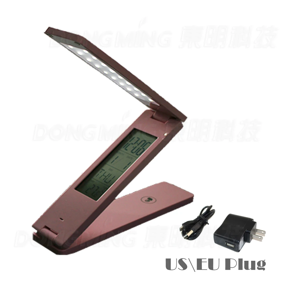 Folding LED table lamp Led rechargeable desk lamp eye protection mini portable LED light With Calendar alarm colck
Folding LED table lamp Led rechargeable desk lamp eye protection mini portable LED light With Calendar alarm colck