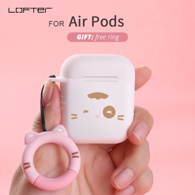 LOFTER милый мягкий силиконовый чехол Чехол для мобильного телефона AirPods Защитная