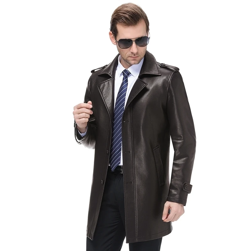 Plus Size 8XL luxurious Autumn And Winter Men's Genuine Leather Jacket For Men Fashion Black Male Long section Sheepskin jacket
Plus Size 8XL luxurious Autumn And Winter Men's Genuine Leather Jacket For Men Fashion Black Male Long section Sheepskin jacket