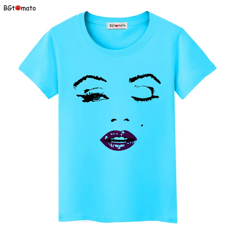 bgtomato Marilyn Monroe T-shirt women originality tops personlity cool shirt Good quality brand clothes hot sale tees
bgtomato Marilyn Monroe T-shirt women originality tops personlity cool shirt Good quality brand clothes hot sale tees