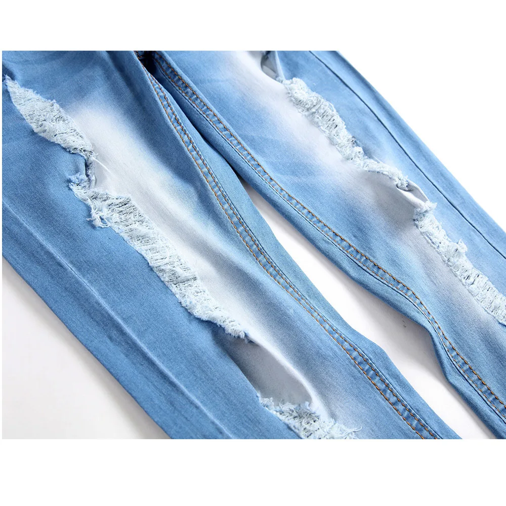 Mens Jeans Casual Skinny Pencil Pants Solid Stretch Denim Hip Hop Jeans Ripped Beggar Jeans With Knee Hole For Youth Men
Mens Jeans Casual Skinny Pencil Pants Solid Stretch Denim Hip Hop Jeans Ripped Beggar Jeans With Knee Hole For Youth Men