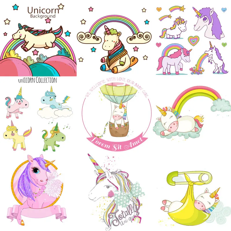 Cute Small Animals Unicorn Iron on Patches Clothing Application Heat Transfer Stickers Letter Appliques Appliques DIY T-shirt E
Cute Small Animals Unicorn Iron on Patches Clothing Application Heat Transfer Stickers Letter Appliques Appliques DIY T-shirt E