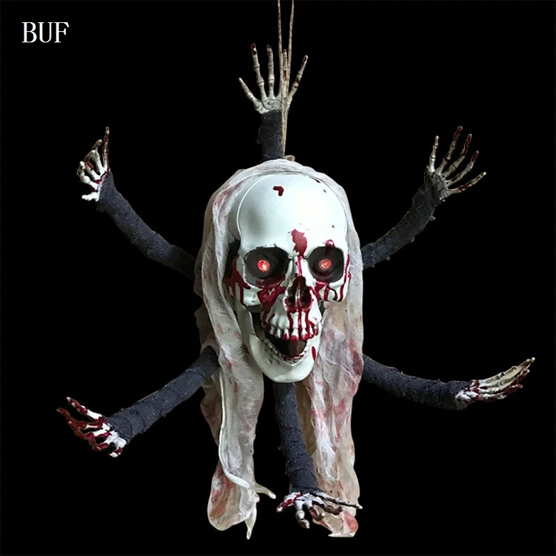 BUF Halloween Party Hanging Decoration Voice Contorl Ghost Creative Halloween Party Decoration Scary Horror Ghosts
BUF Halloween Party Hanging Decoration Voice Contorl Ghost Creative Halloween Party Decoration Scary Horror Ghosts