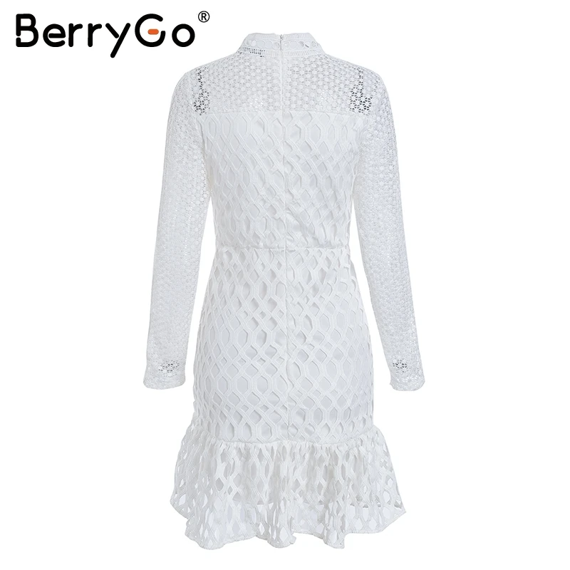 BerryGo Elegant hollow pink party dresses Sweet ruffle autumn winter dress women Sexy high waist long sleeve ladies lace dress
BerryGo Elegant hollow pink party dresses Sweet ruffle autumn winter dress women Sexy high waist long sleeve ladies lace dress